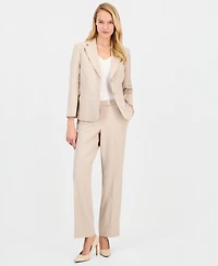 Le Suit Women's Notch-Lapel Mid-Rise Pantsuit