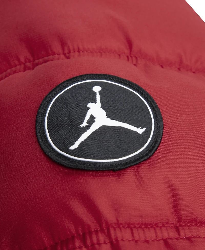 Jordan Big Boys Printed Full-Zip Hooded Puffer Jacket