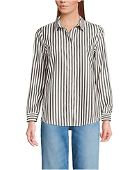 Lands' End Petite No Iron Button Front Shirt