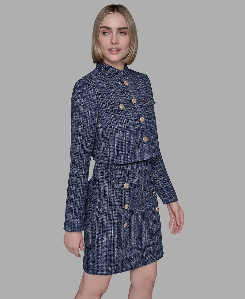 Karl Lagerfeld Paris Women's V-Neck Midi Dress
