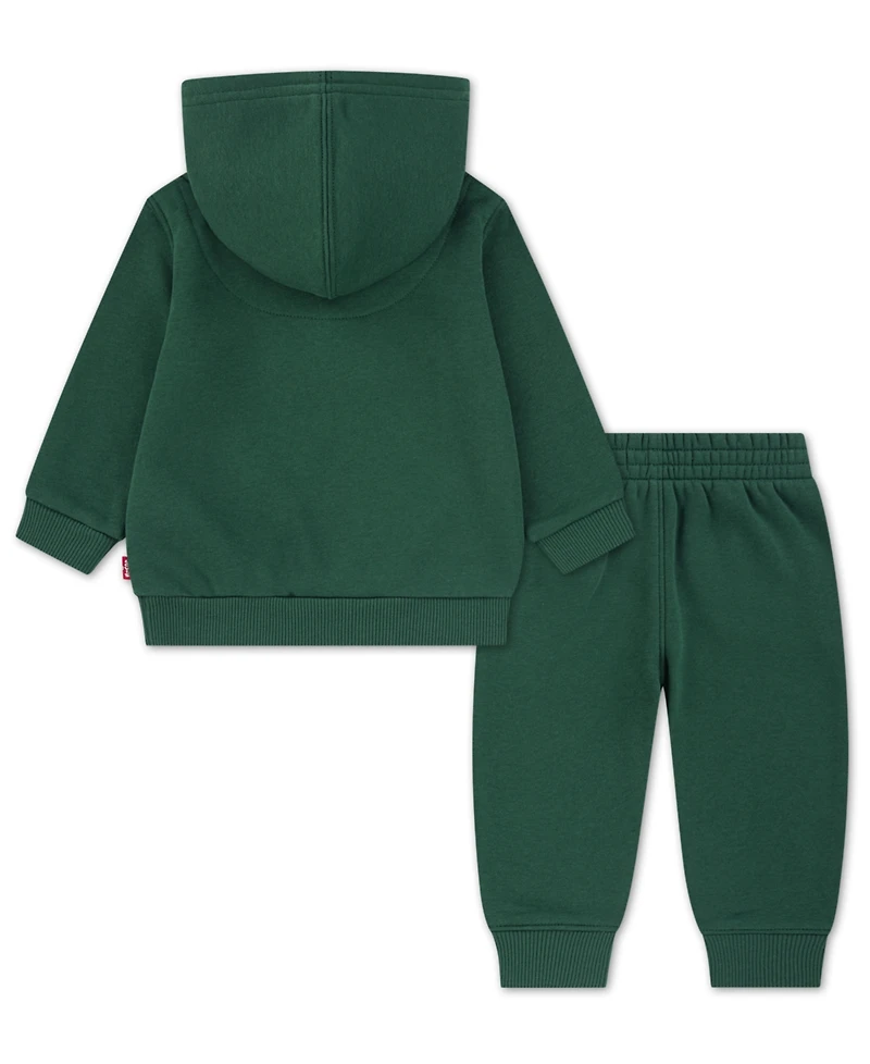Levi's Baby Boys 2-Piece Bear Applique Hoodie and Joggers Set