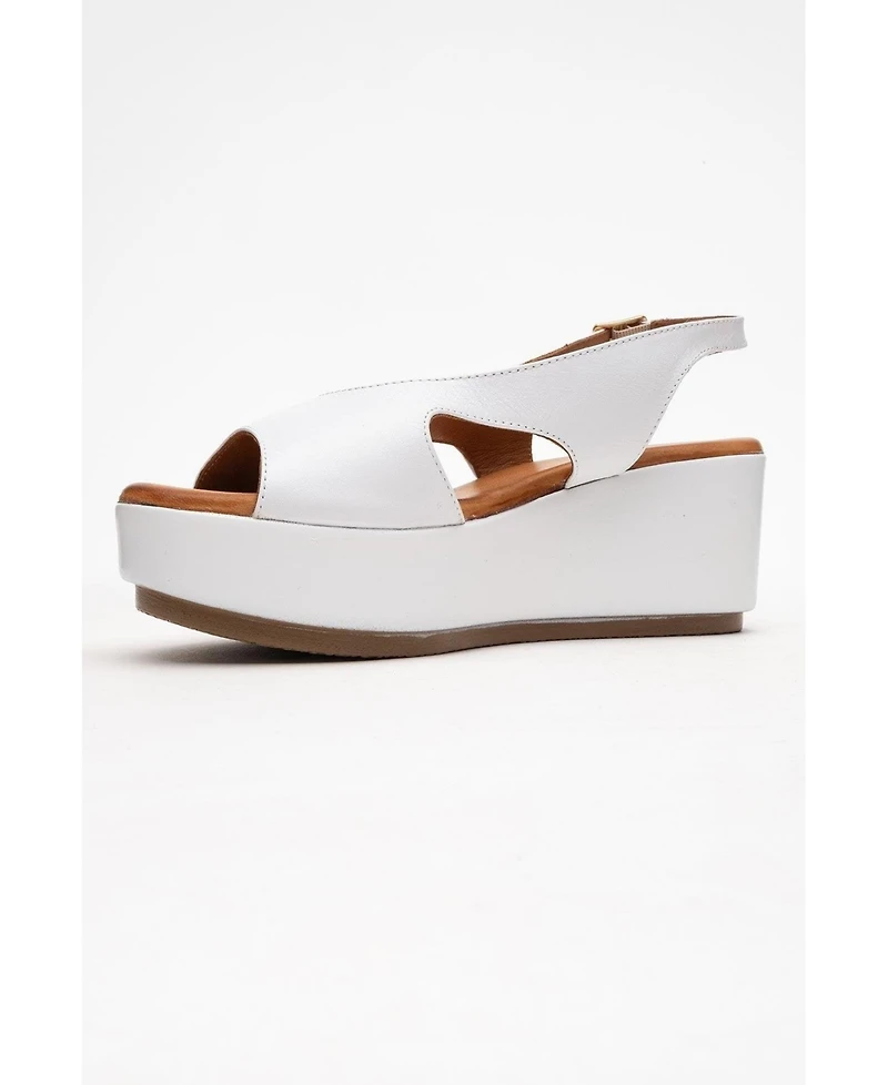 Forever & Always Shoes Brad Leather Platform Sandal (Women)