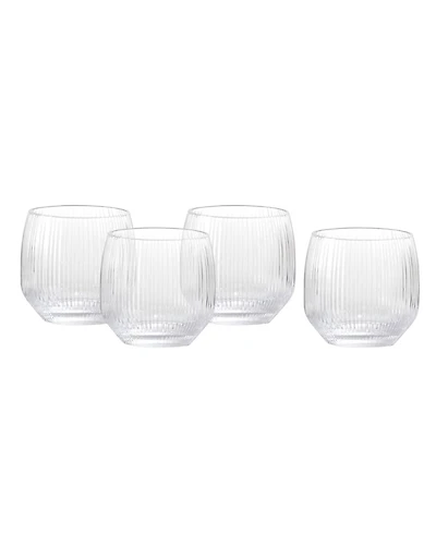 Fortessa Estiva Textured Double Old-Fashioned Glasses, Set of 4