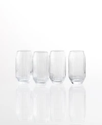 Fortessa Estiva Textured Highball Sparkling Cocktail Glasses, Set of 4