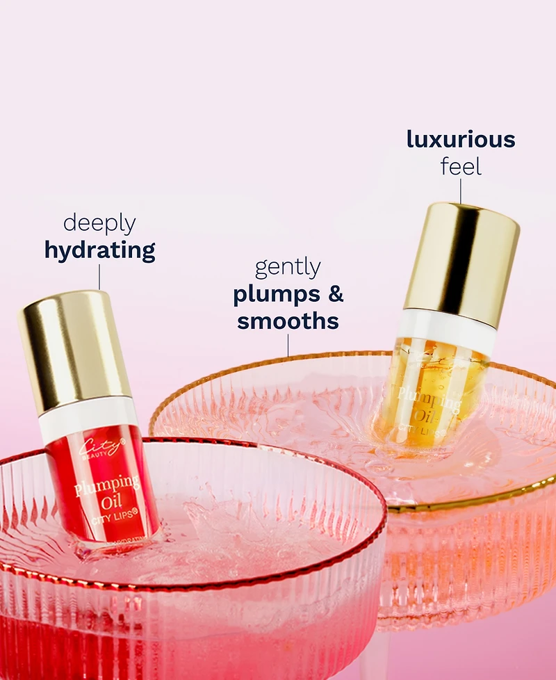 City Beauty City Lips Plump Oil - Pink Champagne, 0.23 oz.