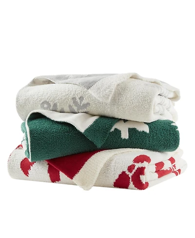 Holiday Lane Double Fleece Knit Throw, 50" x 70", Exclusively for Macy's