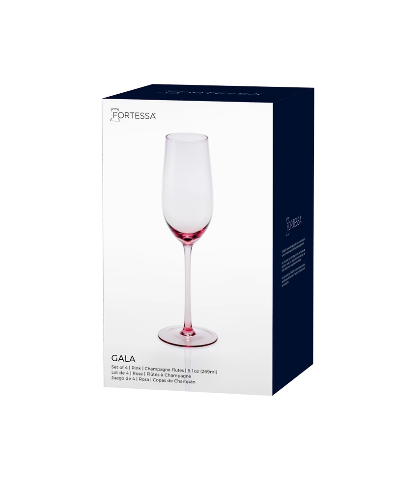 Fortessa Gala Champagne Flute Glasses, Set of 4