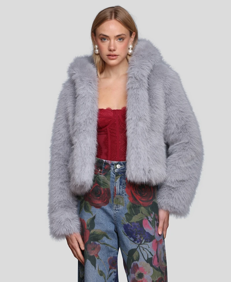 Avec Les Filles Women's Cropped Long Sleeve Jacket