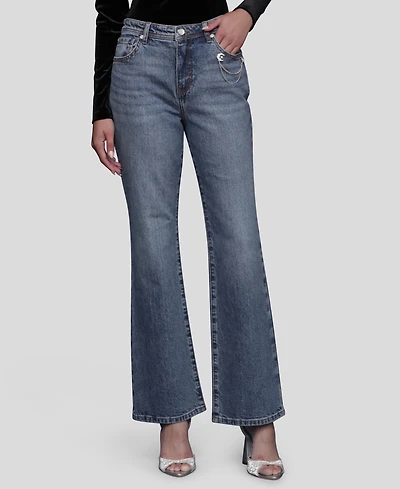 Avec Les Filles Women's Mid Rise Bootcut Jeans