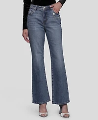 Avec Les Filles Women's Mid Rise Bootcut Jeans