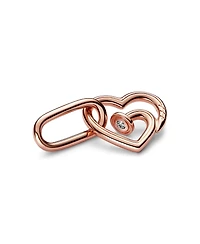 Pandora Rose Gold Plated Heart Link Clip Charms