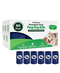 Compo Dog Poop Bags, 90 Bags, Navy Blue