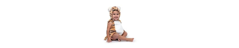 Dress Up America Tiger Romper & Hood Costume - Infants Boys Girls