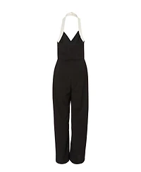 Quiz Women's Monochrome Halter Jumpsuit with Pocket Detail