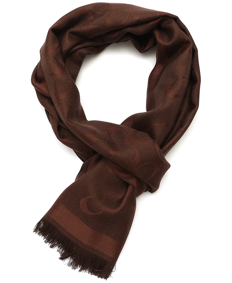 Coach Women's Bias Signature C Oblong Scarf
