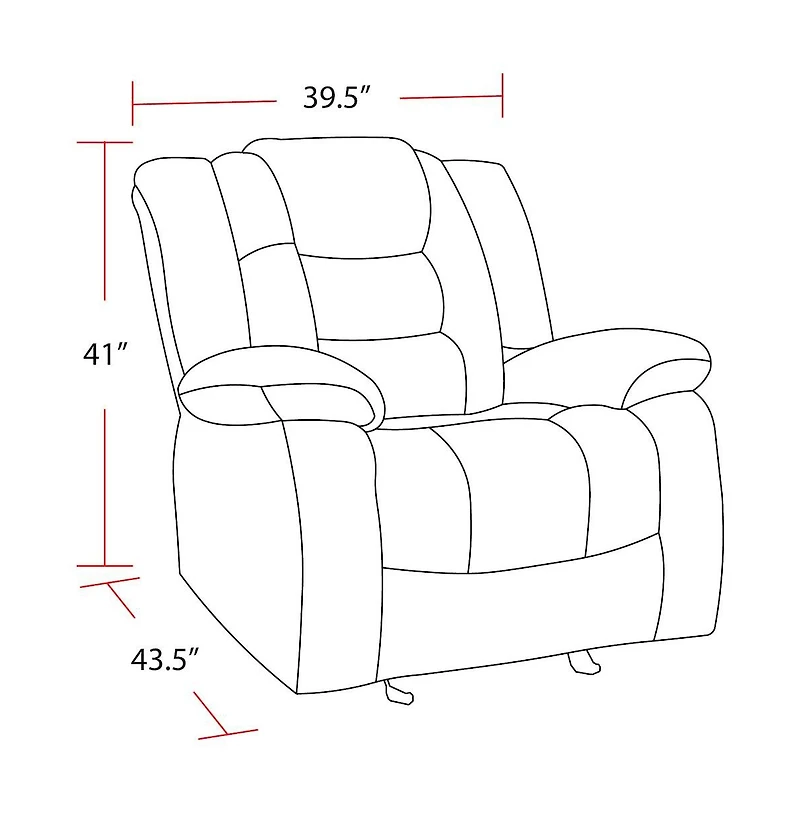 Parker Living Bolton - Misty Storm Glider Recliner