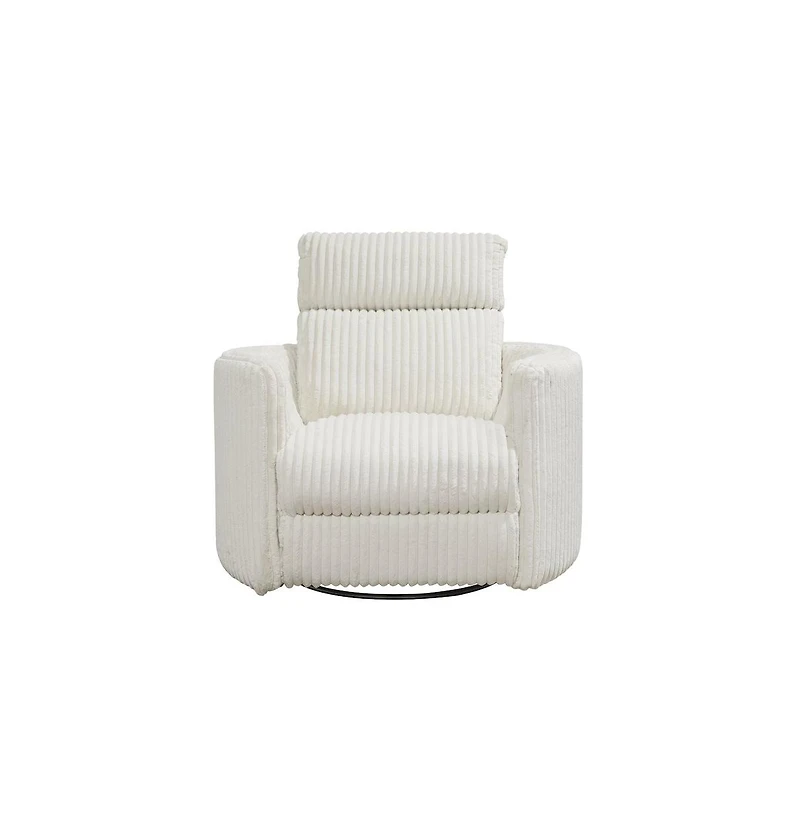 Parker Living Mega Ivory Swivel Power Glider Recliner