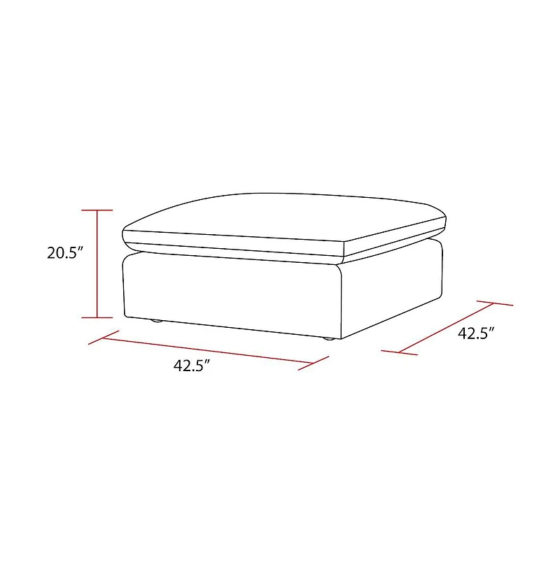 Parker Living Exhale - Mathis Thunder Ottoman