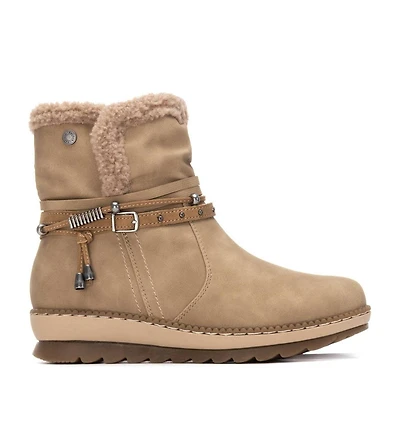 Xti Women's Faux Shearling Lined Ankle Booties Refresh Collection By