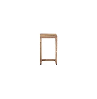 Porter Designs Urban Solid Sheesham Wood End Table, Natural (Set of 2)