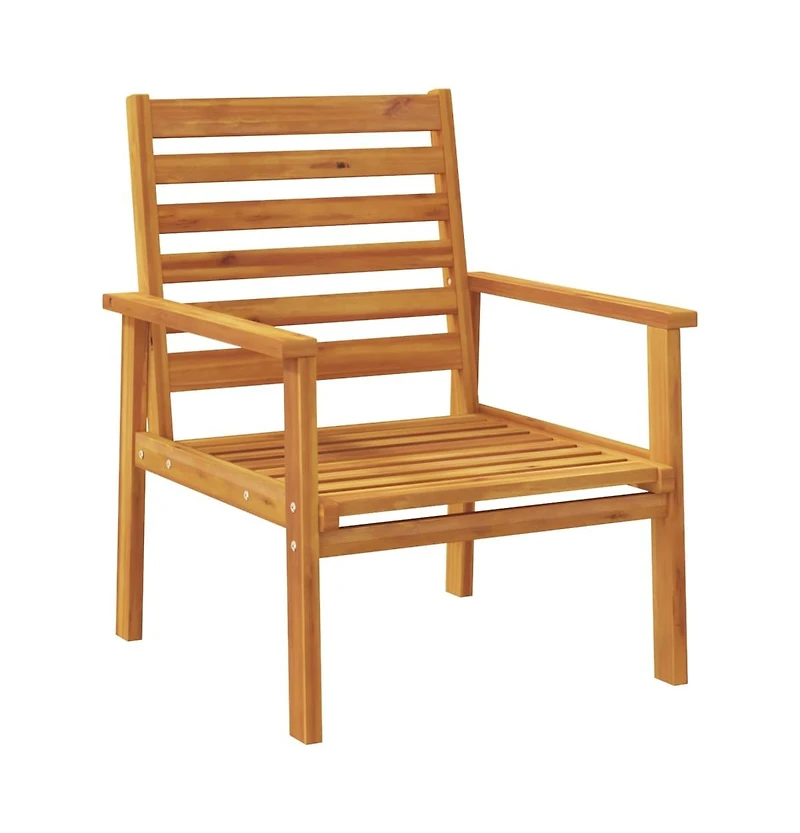 Sofa Chair Cream White Solid Acacia wood, 100% polyester Medium