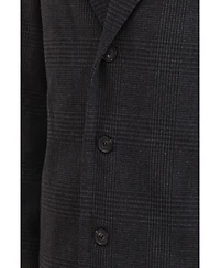 Bagatelle Homme Men's Houndstooth Faux Wool Top Coat