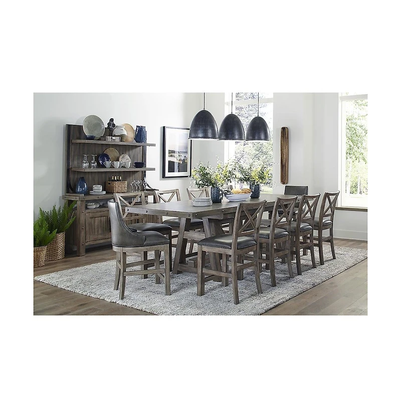Parker House Furniture Lodge Dining Swivel Counter Sling Chair Two Pack