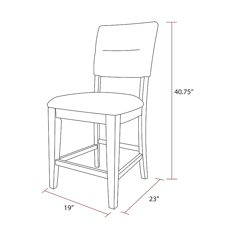 Parker House Furniture Parker House Cedar Fork - Dining Upholstered Counter Stool (2/Ctn Sold in pairs)