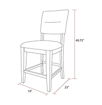 Parker House Furniture Parker House Cedar Fork - Dining Upholstered Counter Stool (2/Ctn Sold in pairs)