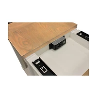Parker House Furniture Americana Modern - Cotton Cocktail Table with 2 Chairside Tables