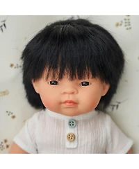 Asian Baby Boy Doll with Black Hair 15"