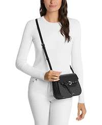 Michael Michael Kors Emilia Small Saddle Slip Pocket Crossbody Bag