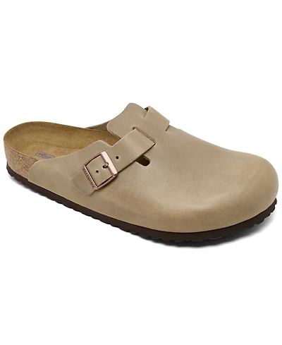 Birkenstock Men's Boston Soft Footbed Oiled Leather Clogs from Finish Line