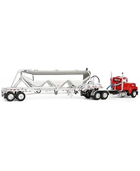 First Gear 1/64 Heil Red Ford Ltl 9000 Day Cab with Heil Pneumatic Tank Trailer Dcp