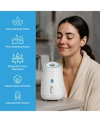 Pursonic Complete At-Home Facial Spa Bundle – Facial Steamer, 7-in-1 Led Light Therapy Device & Hydrocolloid Pimple Patches