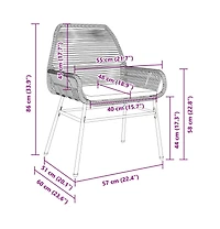 Garden Chair Brown Pe rattan Uv-resistant materials Garden Chair