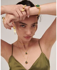 Ottoman Hands Odella and Pearl Drop Stud Earrings