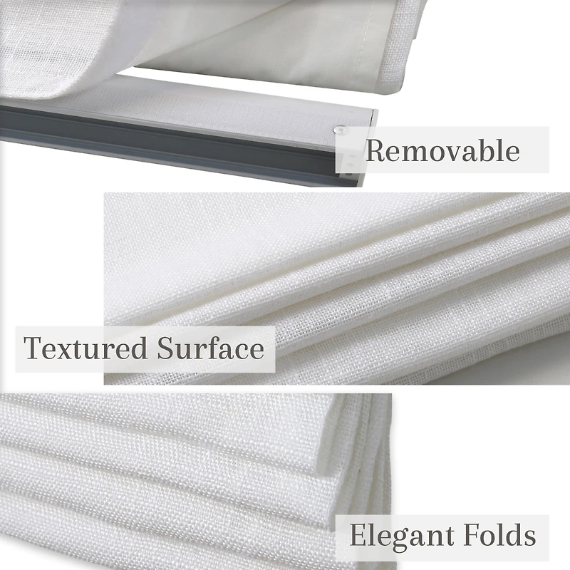 Shadisfy Linen Blend Cordless Roman Blinds