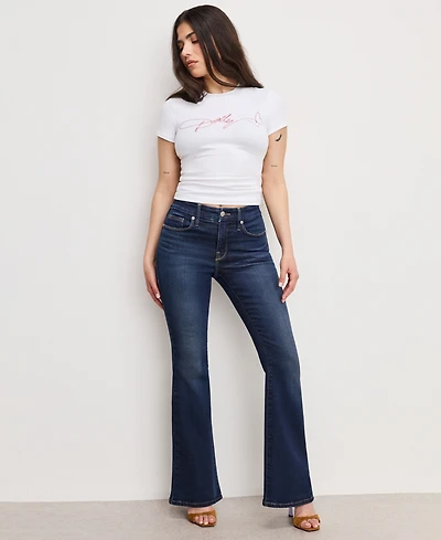 Good American Women's Dolly Joleans Flare Jeans