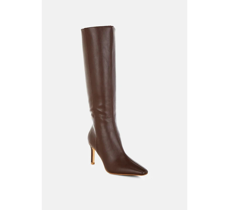 London Rag Skara Faux Leather Calf Boots Women
