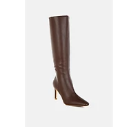London Rag Skara Faux Leather Calf Boots Women