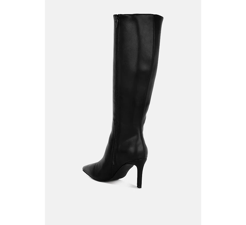 London Rag Skara Faux Leather Calf Boots Women