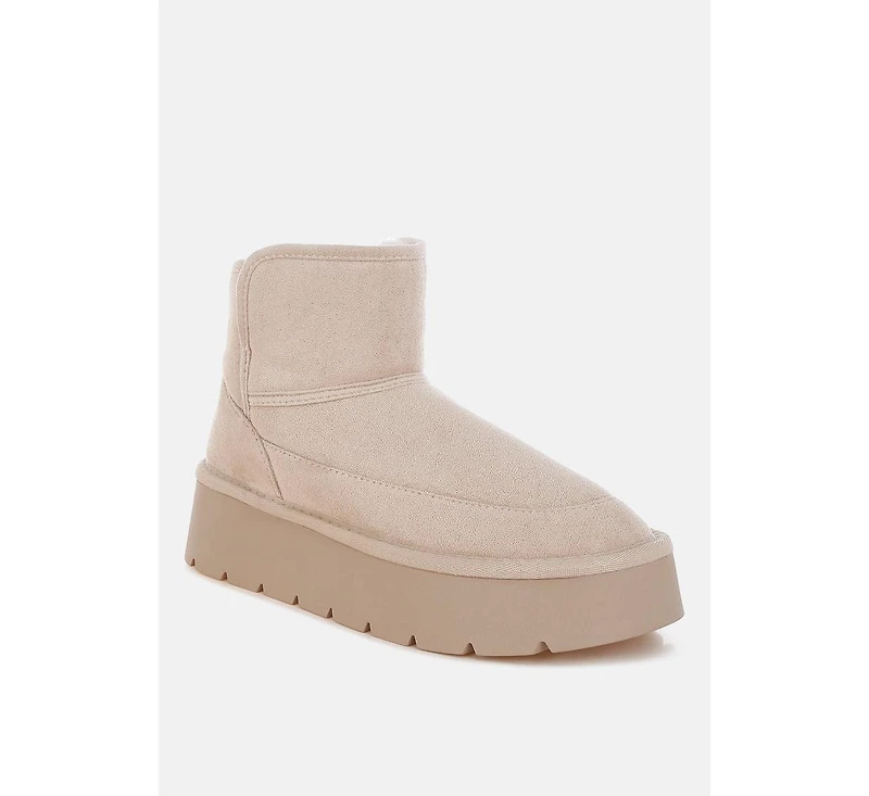 London Rag Chunky Heeled Snow Womens Boot