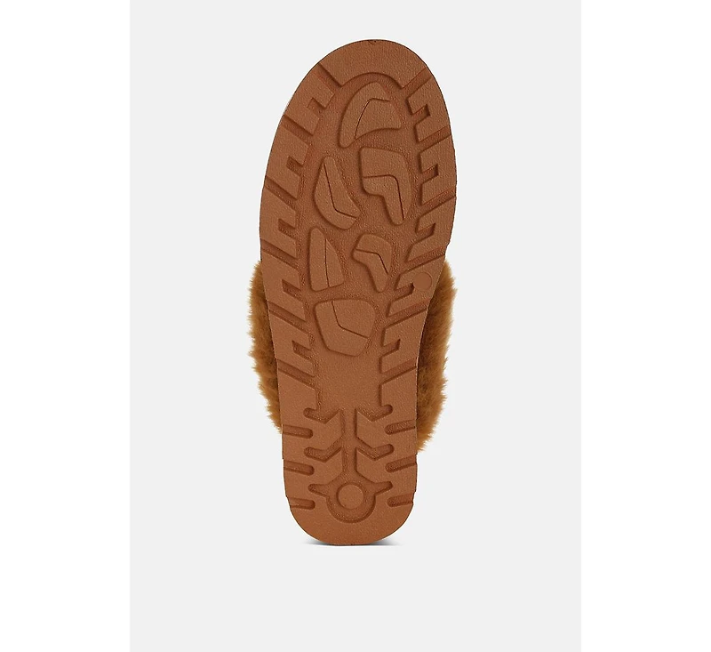London Rag Zeta Charm Detail Slip On Snow Boots Women
