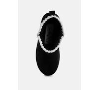 London Rag Rochas Scalloped Detail Snow Boots Women