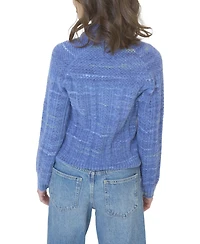 Central Park West Women's Rayna Spacedye Open Stitch Yoke Sweater