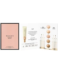 Free sample of the New Gucci Skin Tint and Iconic Glow & Care Lipstick with any purchase from the Gucci Makeup Collection