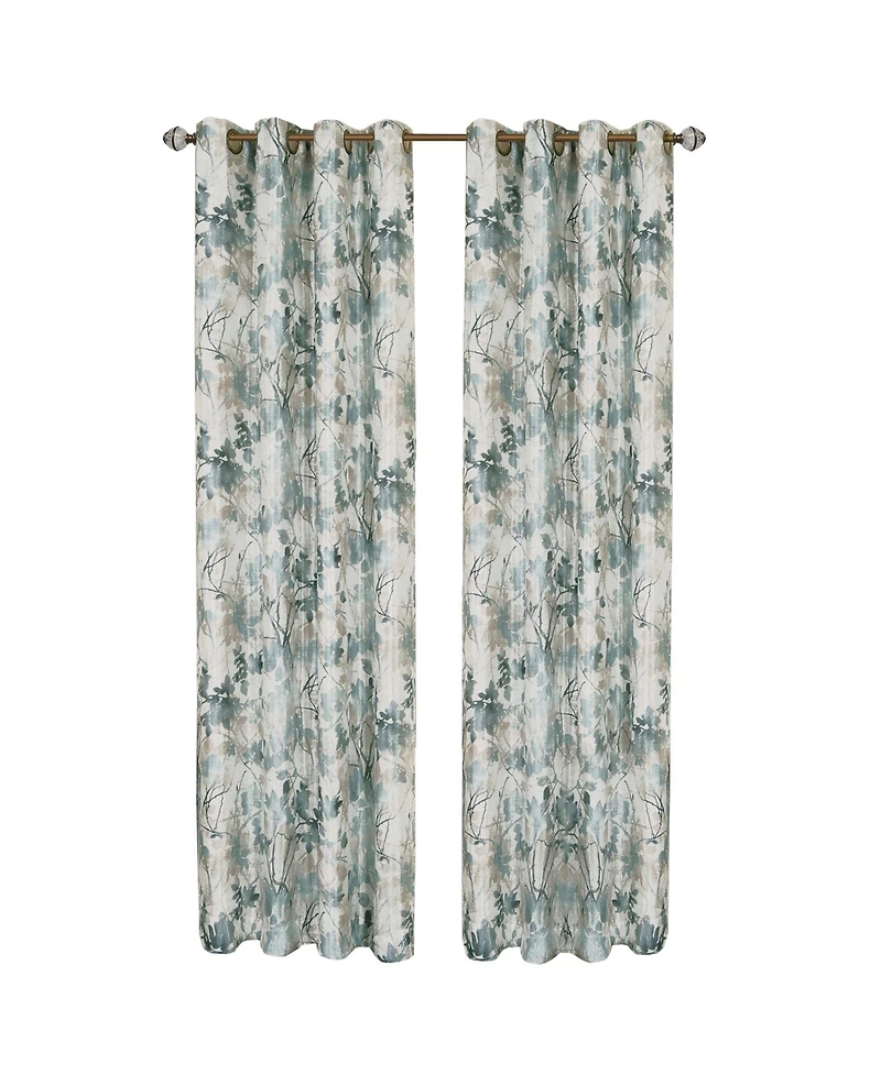 Kate Aurora Country Living 100% Thermal Lined Grommet Top Floral Room Darkening Curtains