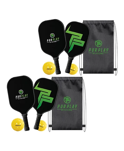 Pursonic The Ultimate Pickleball High Performance Set –4 Paddles, 4 Balls & 2 Carry Bag