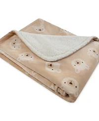 Huggies Baby Boy and Girl Bear Graphic Plush Blanket